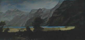 # 1042 Face in the Mountain  96x36 $450.00 +S&H